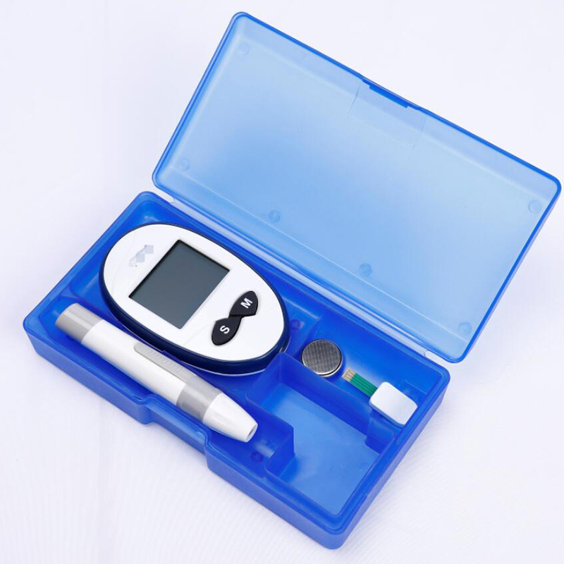 مقياس غلوكمتر رقمي يعمل بلمسة واحدة لشرائط اختبار مرض السكري في المنزل
